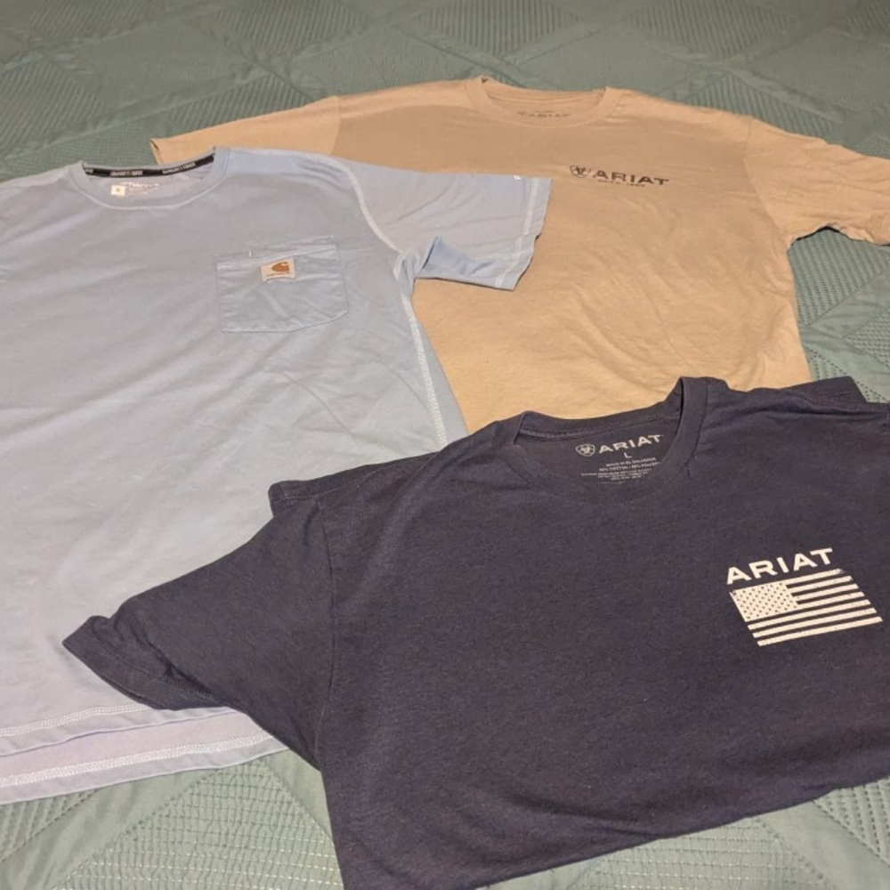 Lot of 3 Mens shirts size L